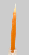 Load image into Gallery viewer, 9"beeswax tapered candles made with cotton wick. burns for 8hrs.