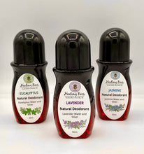 Load image into Gallery viewer, roll on natural deodorant made with silver and floral water