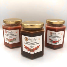 Load image into Gallery viewer, Infused honey chocolate infused honey and strawberry and raspberry infused honey