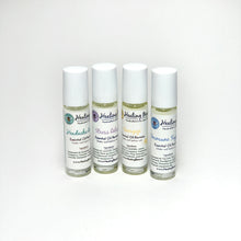 Load image into Gallery viewer, Healing Bees Natural Skincare - Essential Oil Blends.  reach for these blends for headache relief, immune support, energizing benefit or stress relief