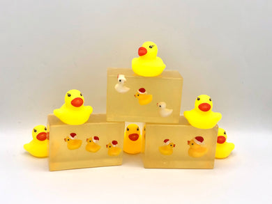 Handmade Christmas duck soap made with 100% glycerin soap