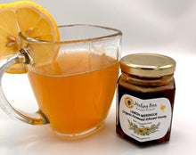 Load image into Gallery viewer, emon infused honey, try out lemon meringue and add it to a hot cup of water for instant tea
