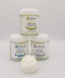 Shower steamers have high levels of essential oil, use it while taking a steamy shower.  The hot water droplets will slowly dissolve it and release its beneficial aroma.  