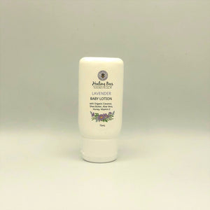 baby lotion made with organic natural ingredients including calming lavender essential oils vitamin E