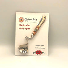 Load image into Gallery viewer, honey spoon hand crafted stainless steel

