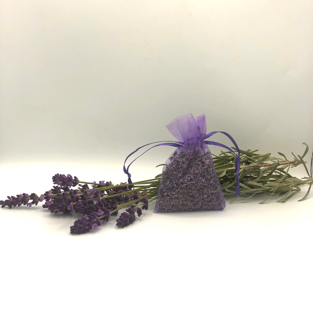 organically grown lavender in our own garden to help keep those pesky moths away from your closet