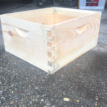 Load image into Gallery viewer, bee hive, beekeeping, deep super, brood box, standard box, wooden ware, hive body, unassembled
