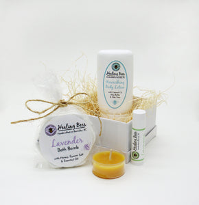 Healing Bees Natural Skincare - Relaxing Gift Basket