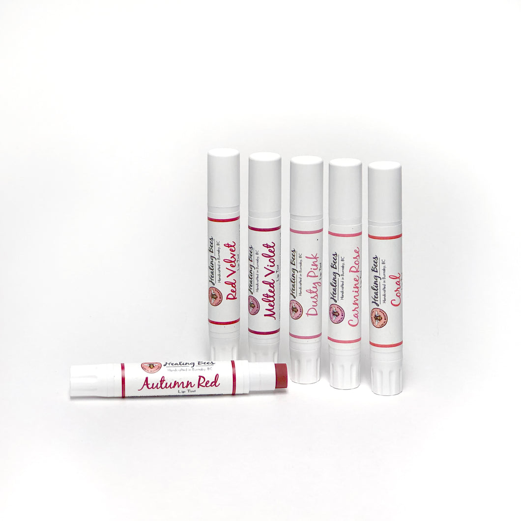 ​Add some colour to your lips while moisturizing.  All the ingredients used in our lip tints are food grade, therefore they are literally edible!